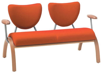 Banquette 2 places avec option accoudoirs